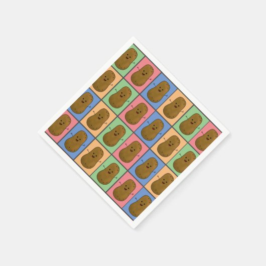 Pop Art Art Potato Serviette (Ecke)