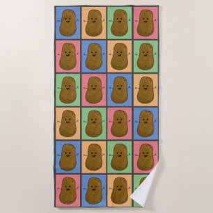 Pop Art Art Potato Strandtuch
