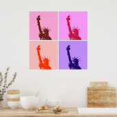 Pop Art Art Statue of Liberty Poster (Küche)
