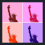 Pop Art Art Statue of Liberty Poster<br><div class="desc">Pop Art New York City Monument Artworks - Unabhängige USA Gebäude mit nationalen Symbolen</div>
