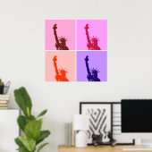 Pop Art Art Statue of Liberty Poster (Heimbüro)