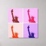 Pop Art Art Statue of Liberty Wrapped Canvas Leinwanddruck<br><div class="desc">Pop Art New York City Monument Artworks - Unabhängige USA Gebäude mit nationalen Symbolen</div>