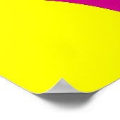 Pop Art Astronaut Driving Rocket Car Poster (Ecke)