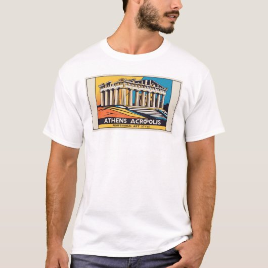 Pop Art Athens Parthenon 1 T - Shirt (Vorderseite)