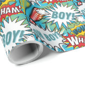 Pop Art Baby Boy Geschenkpapier (Rolleneckpunkt)