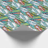 Pop Art Baby Boy Geschenkpapier (Ecke)