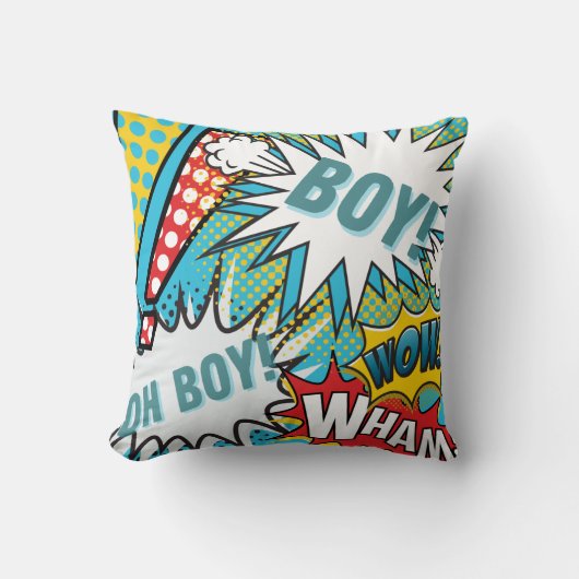 Pop Art Baby Boy Kissen (Vorderseite)