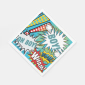 Pop Art Baby Boy Serviette (Ecke)