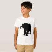 Pop Art Baby Elephant Silhouette T-Shirt (Vorne ganz)