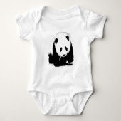 Pop Art Baby Panda Baby Strampler (Vorderseite)