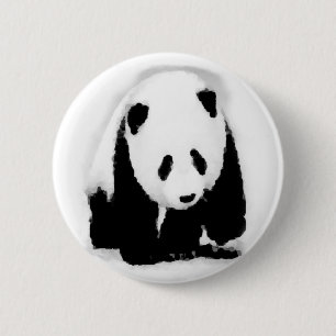 Pop Art Baby Panda Button