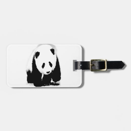 Pop Art Baby Panda Gepäckanhänger (Vorderseite horizontal)