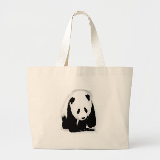 Pop Art Baby Panda Jumbo Stoffbeutel (Vorne)