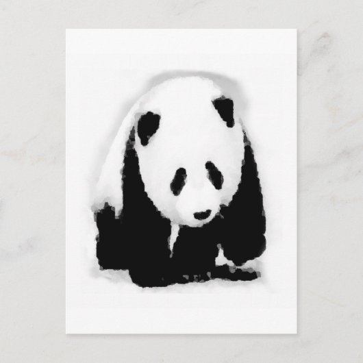 Pop Art Baby Panda Postkarte (Vorderseite)