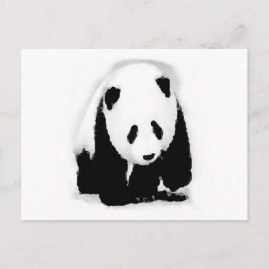 Pop Art Baby Panda Postkarte (Vorderseite)