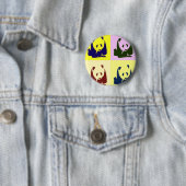 Pop Art Baby Pandas Button (Beispiel)