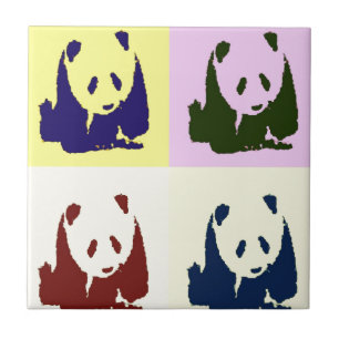 Pop Art Baby Pandas Fliese