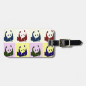 Pop Art Baby Pandas Gepäckanhänger (Vorderseite horizontal)