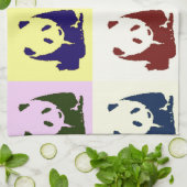 Pop Art Baby Pandas Geschirrtuch (Gefaltet)