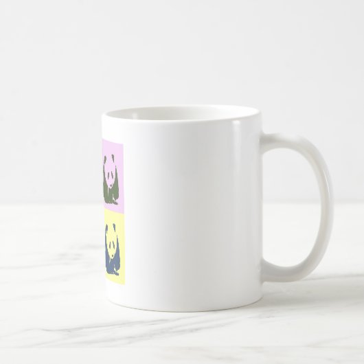 Pop Art Baby Pandas Kaffeetasse (Rechts)