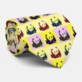 Pop Art Baby Pandas Krawatte (Gerollt)