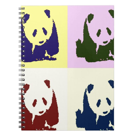Pop Art Baby Pandas Notizblock (Vorderseite)
