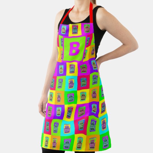 POP Art Baked Beans Can Neon Schürze (InSitu)