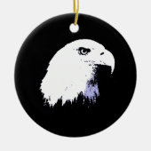 Pop Art Bald Eagle Keramikornament (Vorne)