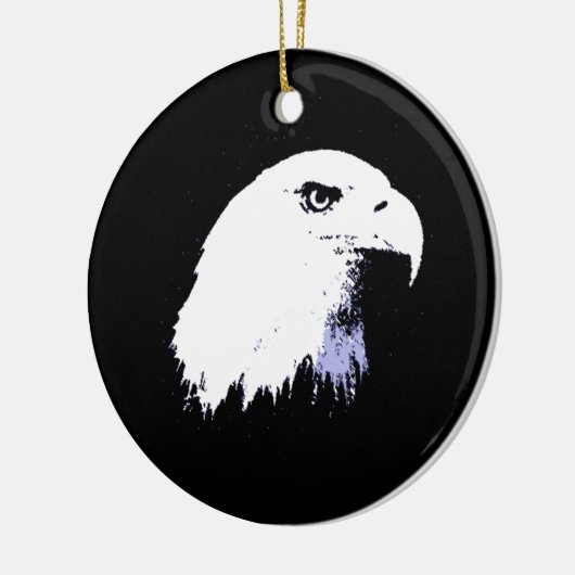 Pop Art Bald Eagle Keramikornament (Links)