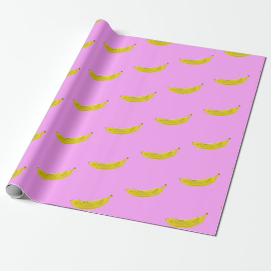 Pop Art Banana Geschenkpapier (Ungerollt)