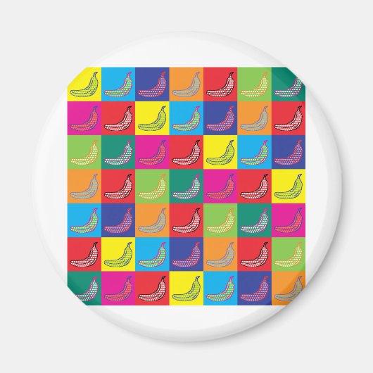 Pop Art Banana Magnet (Vorne)