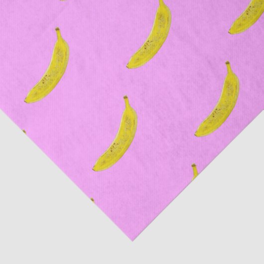 Pop Art Banana Muster Seidenpapier (Detail)