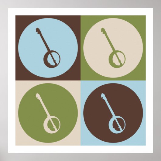 Pop Art Banjo Poster (Vorne)