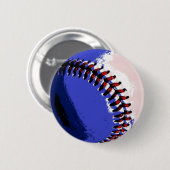 Pop Art Baseball Button (Vorne & Hinten)