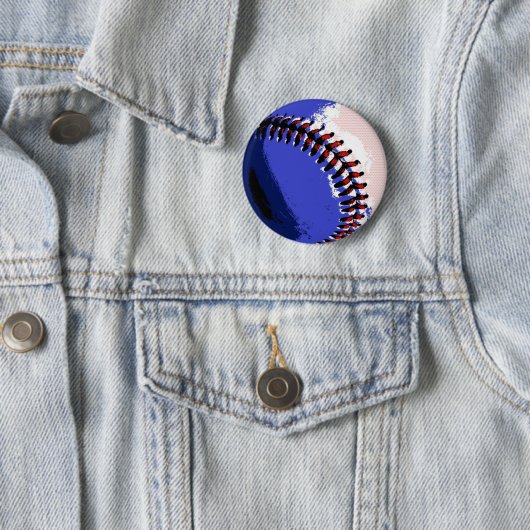 Pop Art Baseball Button (Beispiel)