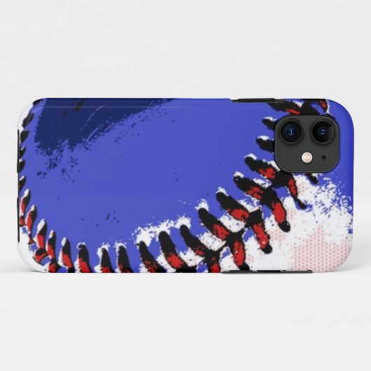 Pop Art Baseball Case-Mate iPhone Hülle (Rückseite (Horizontal))
