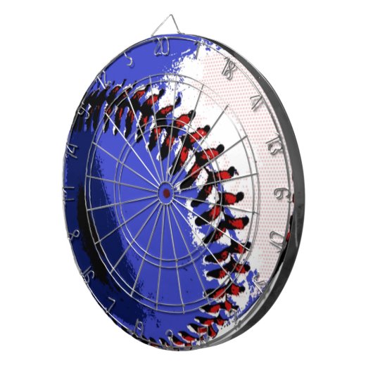 Pop Art Baseball Dartscheibe (Vorderseite rechts)