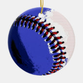 Pop Art Baseball Keramik Ornament (Vorne)