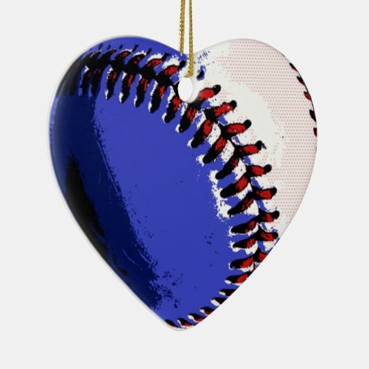 Pop Art Baseball Keramik Ornament (Rechts)