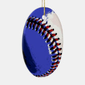 Pop Art Baseball Keramik Ornament (Rechts)