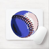 Pop Art Baseball Mousepad (Mit Mouse)