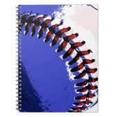 Pop Art Baseball Notizblock (Vorderseite)