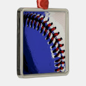 Pop Art Baseball Ornament Aus Metall (Rechts)