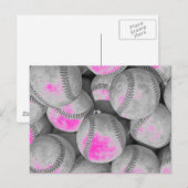 Pop Art Baseball Postkarte (Vorne/Hinten)