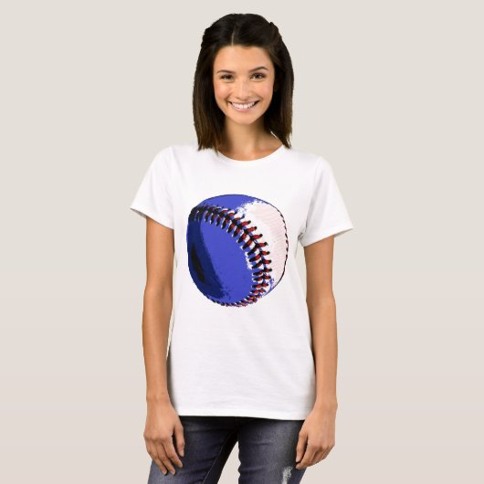 Pop Art Baseball T-Shirt (Vorne ganz)