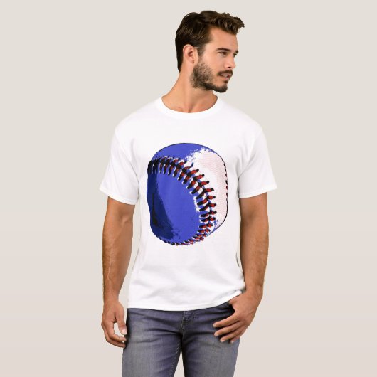 Pop Art Baseball T-Shirt (Vorne ganz)
