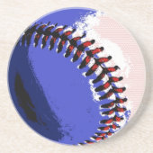 Pop Art Baseball Untersetzer (Vorne)