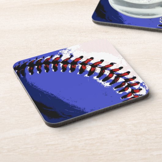 Pop Art Baseball Untersetzer (Linke Seite)