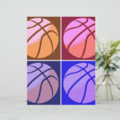 Pop Art Basketball (Stehend Vorderseite)