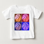 Pop Art Basketball Baby T-shirt (Vorderseite)
